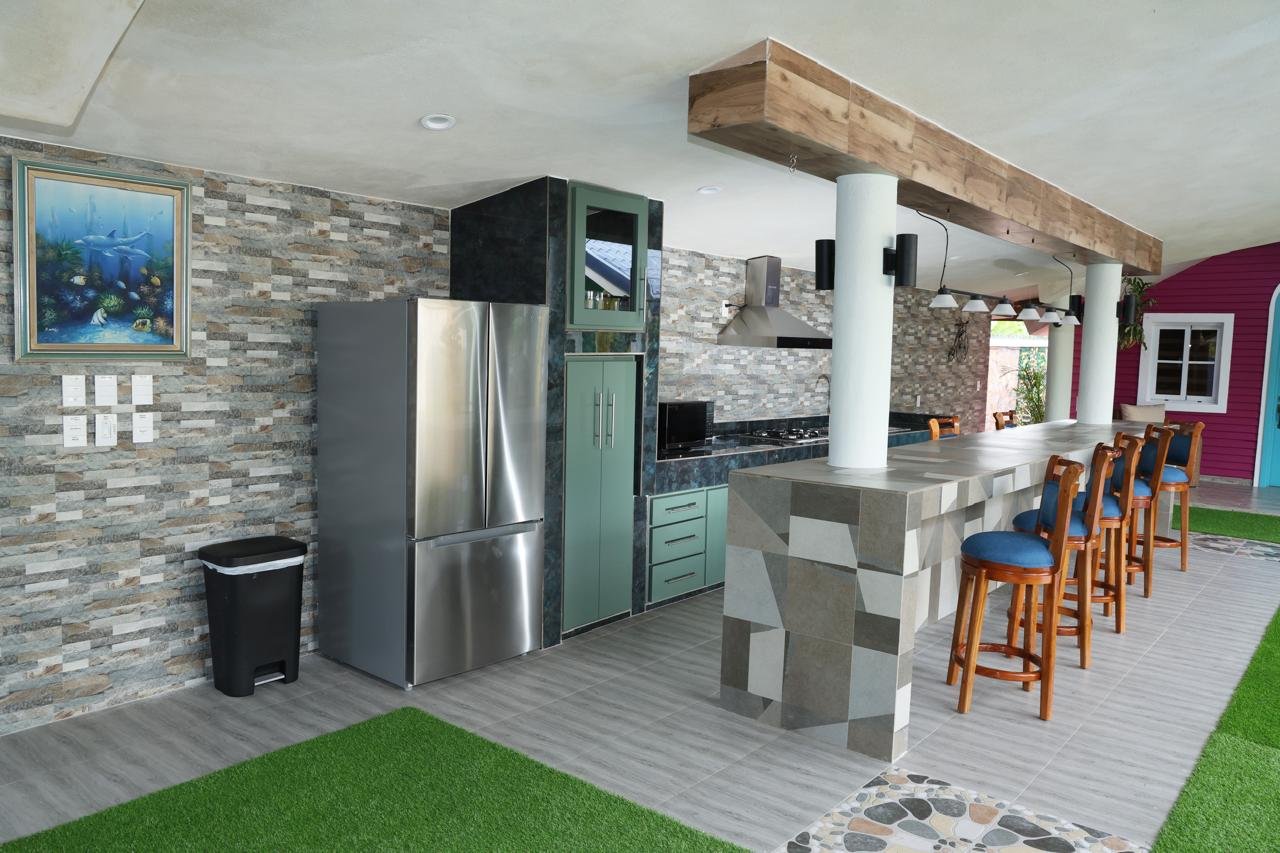 Cocina compartida al aire libre